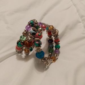 Fun beaded bracelet coil